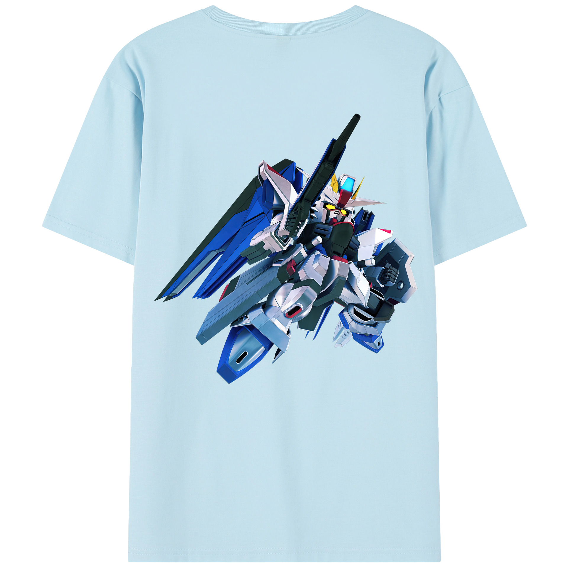 （画像用） 機動戦士ガンダム Mobile Suit Gundam 綿100％半袖Tシャツ（背面プリント）